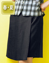 【LC3705-8】キュロットスカート(ネイビー)