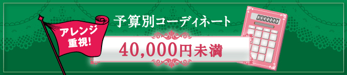 予算別コーディネート 40,000円未満